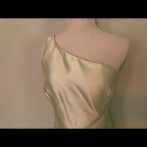 [Vanessa Fox] Light Green Silk Cocktail Dress Sz: 4